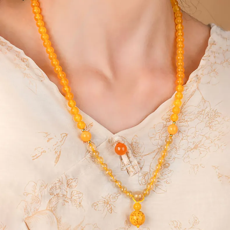 Wanshu Crystal Jade Necklaces Unisex-22