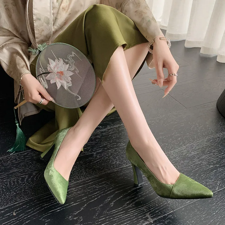 Schilling Chunky Heel High Heels 8.5cm Women's-9