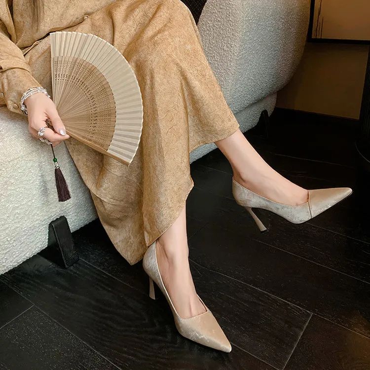 Schilling Chunky Heel High Heels 8.5cm Women's-2