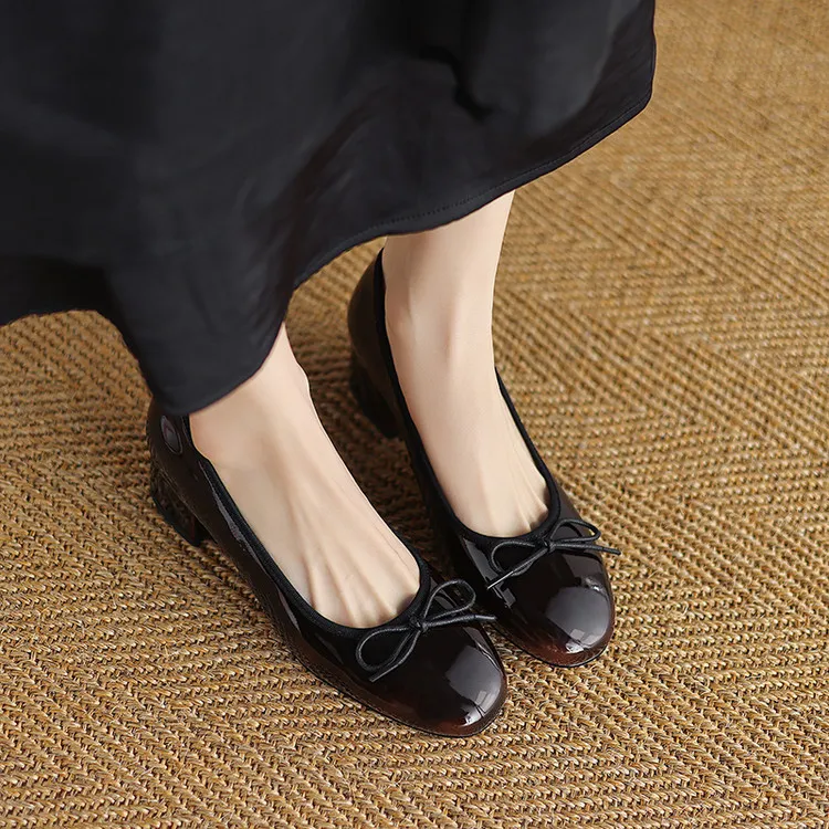 Schilling Chunky Heel High Heels 4.5cm Women's-6