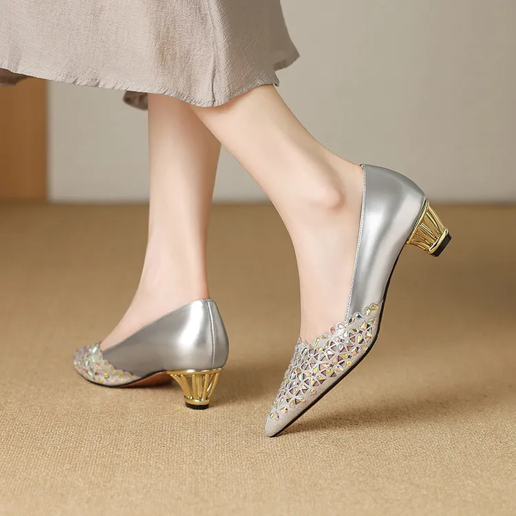Schilling Chunky Heel High Heels 4cm Women's-6