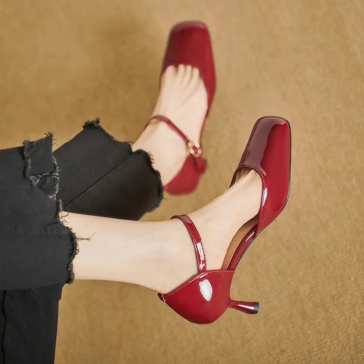 Schilling Chunky Heel High Heels 5.5cm Women's-6