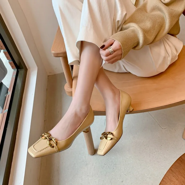 Schilling Chunky Heel High Heels 4cm Women's-2