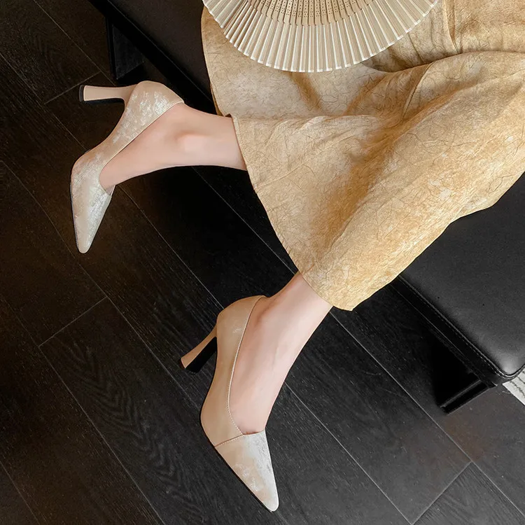 Schilling Chunky Heel High Heels 8.5cm Women's-1