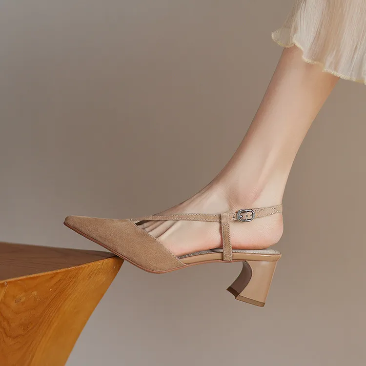 Schilling Chunky Heel High Heels 5.5cm Women's-10