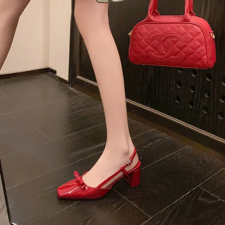 Schilling Chunky Heel High Heels 6cm Women's-3