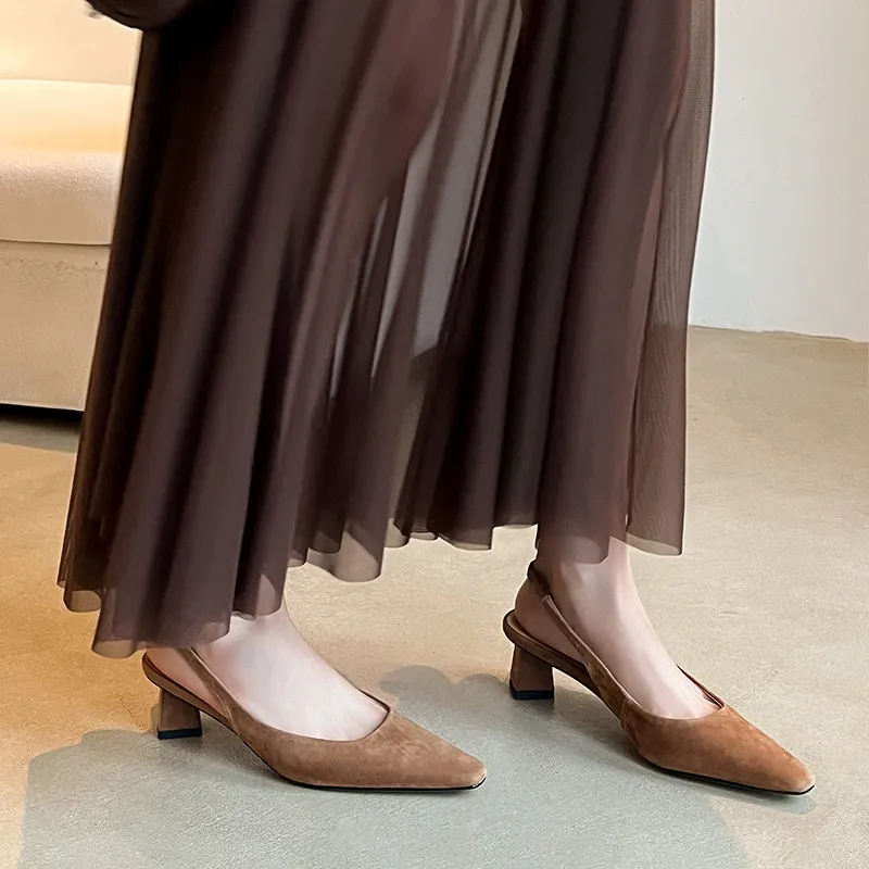 Schilling Chunky Heel High Heels Women's-5