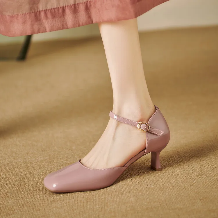 Schilling Chunky Heel High Heels 5.5cm Women's-2