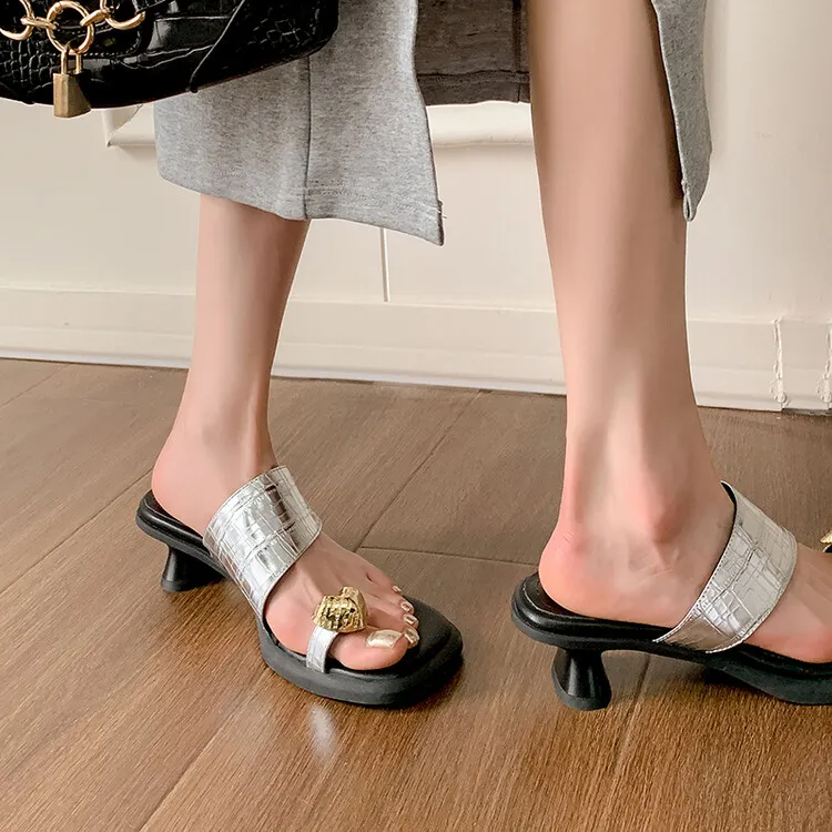 Schilling Rubber Sole Abrasion Resistant Slide Slippers Women's-3