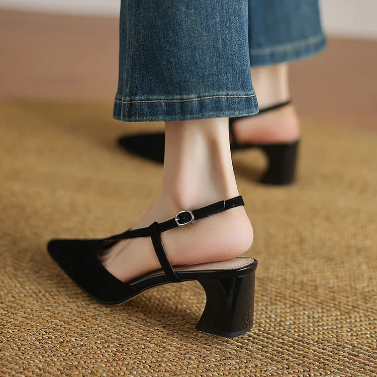 Schilling Chunky Heel High Heels 5.5cm Women's-7