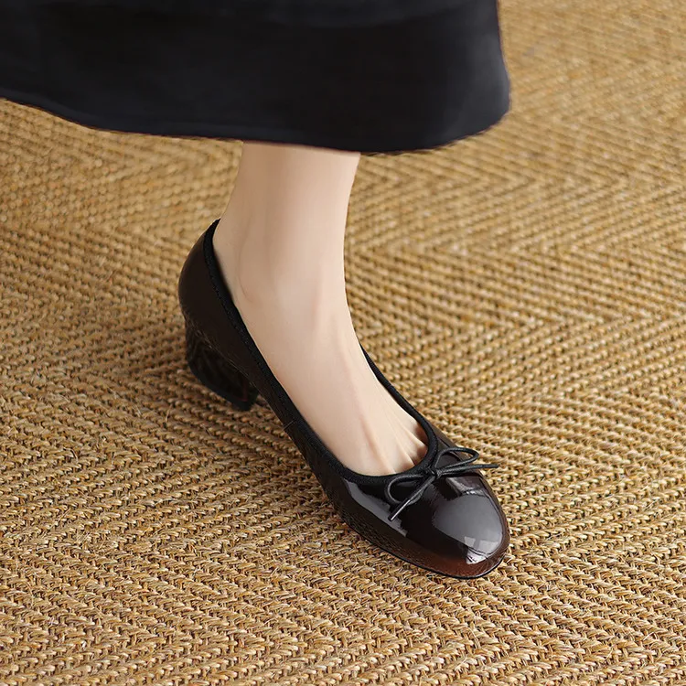 Schilling Chunky Heel High Heels 4.5cm Women's-5