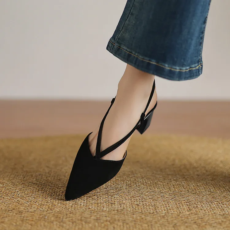 Schilling Chunky Heel High Heels 5.5cm Women's-6