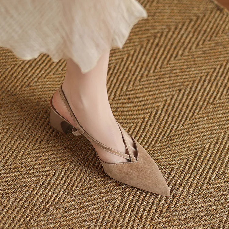 Schilling Chunky Heel High Heels 5.5cm Women's-11