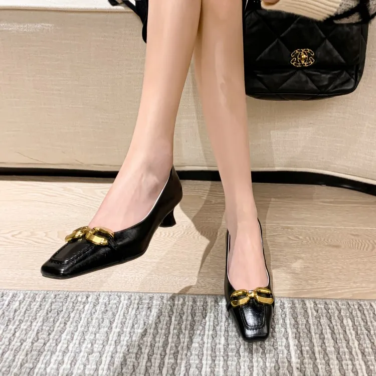 Schilling Chunky Heel High Heels 4cm Women's-5