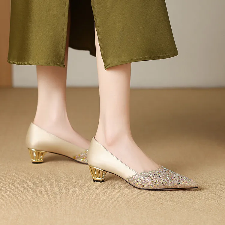 Schilling Chunky Heel High Heels 4cm Women's-2