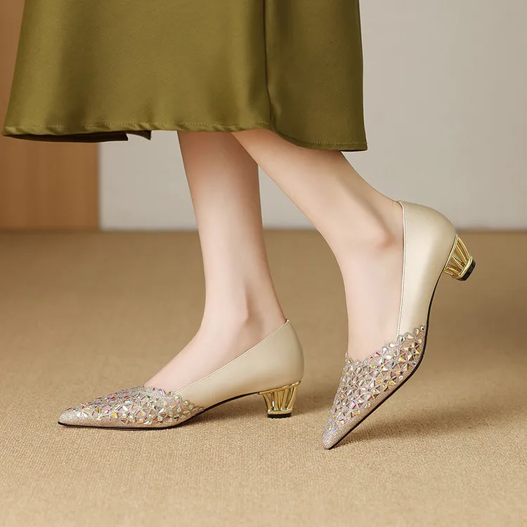Schilling Chunky Heel High Heels 4cm Women's-1