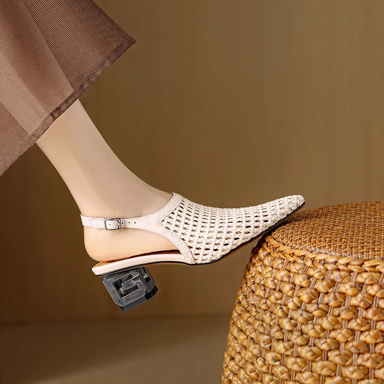 Schilling Chunky Heel High Heels Women's-3