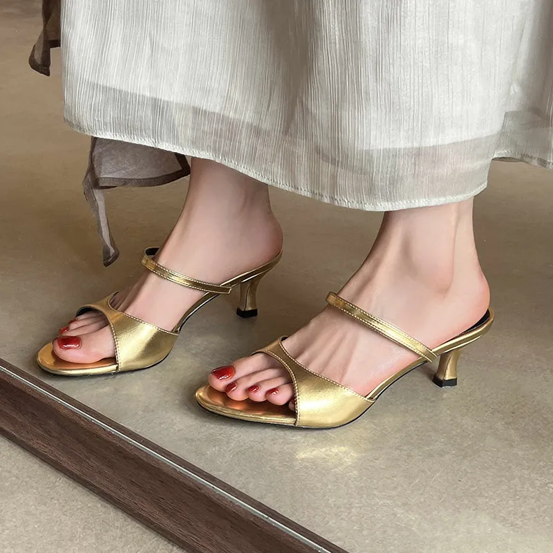 Schilling Rubber Sole Stitching Abrasion Resistant Slide Slippers Women's-9