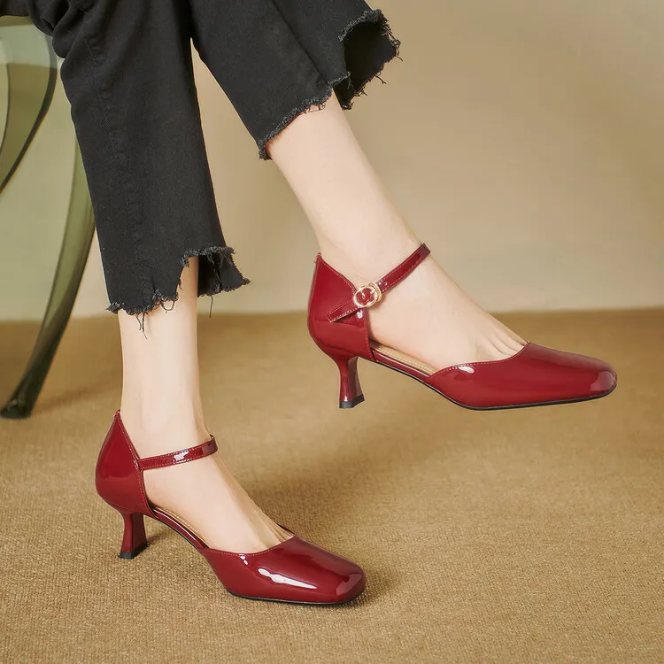 Schilling Chunky Heel High Heels 5.5cm Women's-5