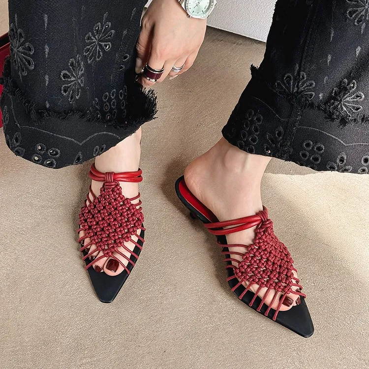 Schilling TPR Sole Stitching Abrasion Resistant Slide Slippers Women's-6