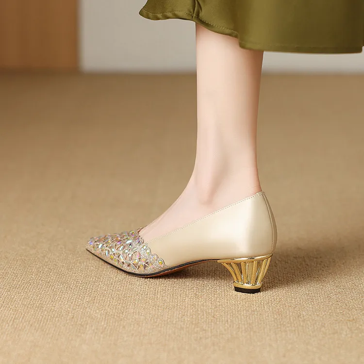 Schilling Chunky Heel High Heels 4cm Women's-3