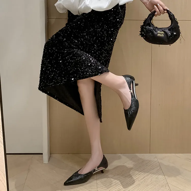 Schilling Chunky Heel High Heels Women's-7