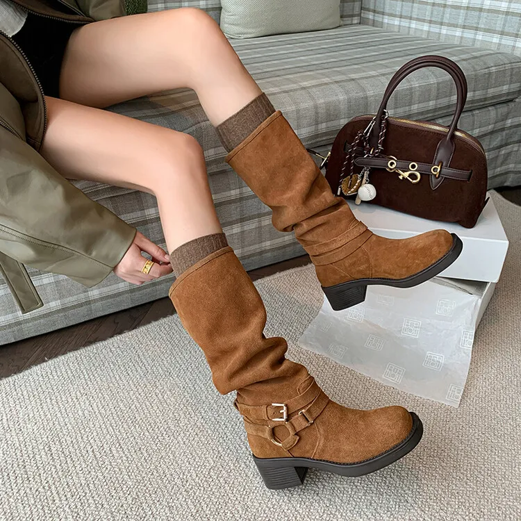 Schilling Knee-high Boots 4.5CM Women's-2