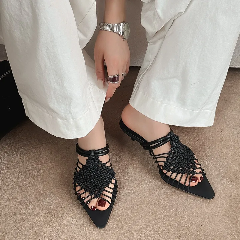 Schilling TPR Sole Stitching Abrasion Resistant Slide Slippers Women's-3