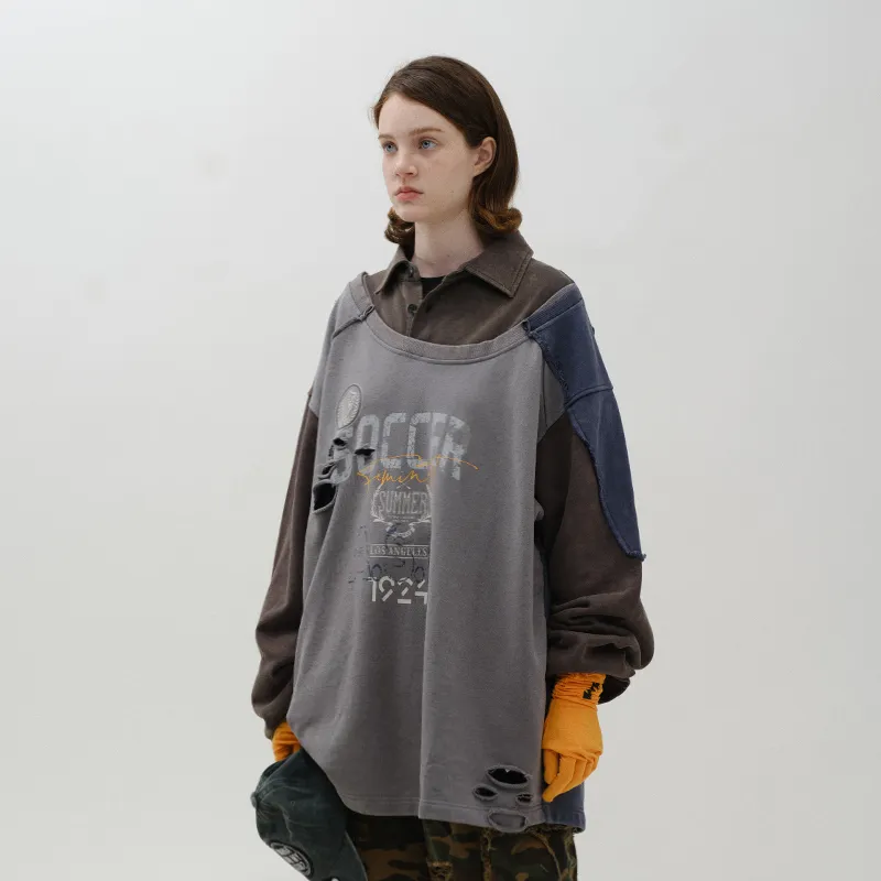A SQUARE ROOT Sweatshirt Unisex Gray-4