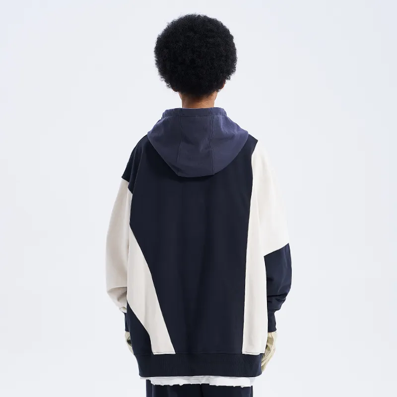 A SQUARE ROOT Sweatshirt Jacket Unisex Navy Blue-2