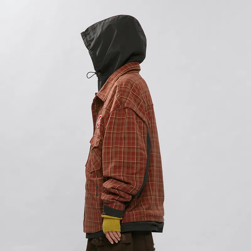 A SQUARE ROOT Jackets Coats Unisex Red-3