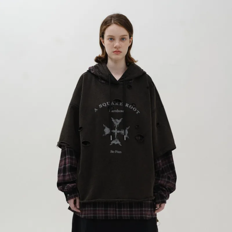 A SQUARE ROOT Sweatshirt Unisex Black Coffee-5