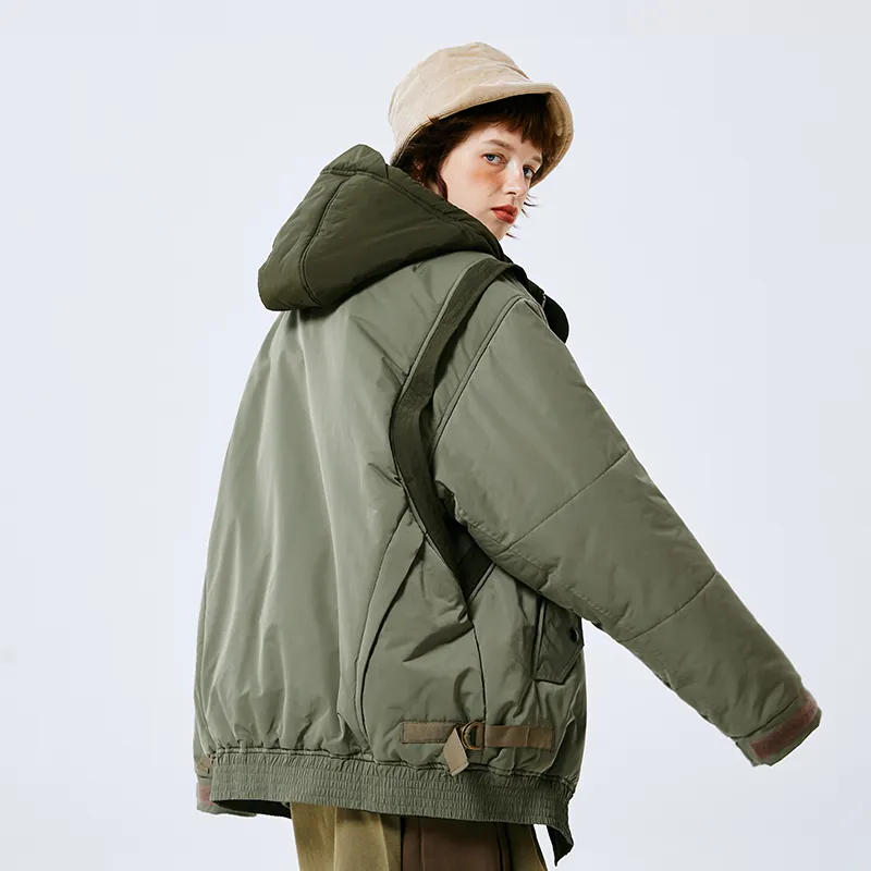 A SQUARE ROOT Puffer Jacket Coat Unisex-4