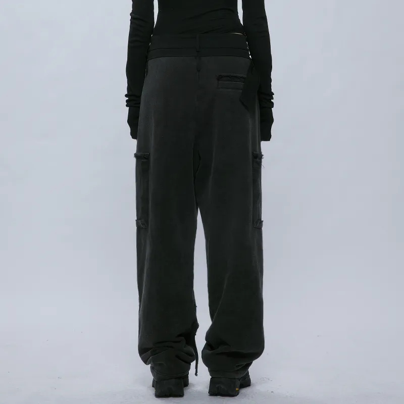 A SQUARE ROOT Casual Pants Unisex-3