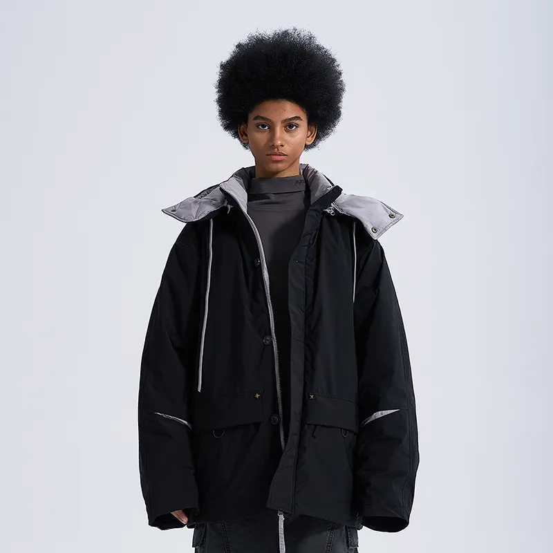 A SQUARE ROOT Puffer Jacket Coat Unisex-10