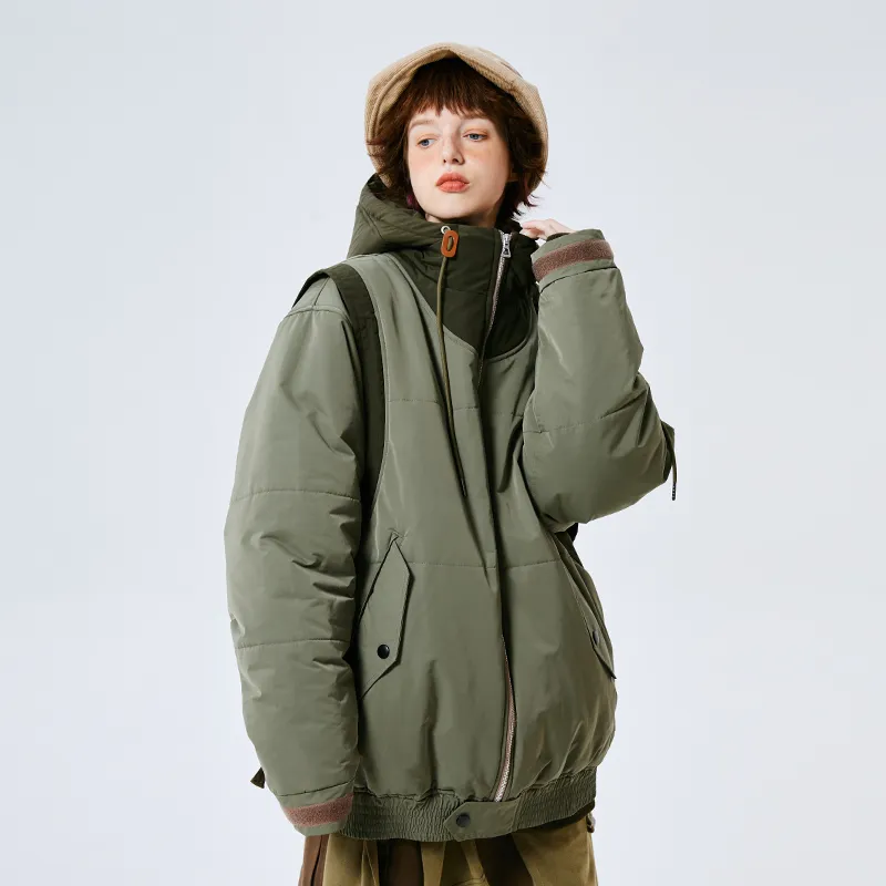 A SQUARE ROOT Puffer Jacket Coat Unisex-2