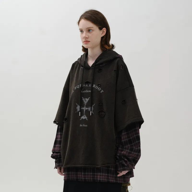 A SQUARE ROOT Sweatshirt Unisex Black Coffee-4