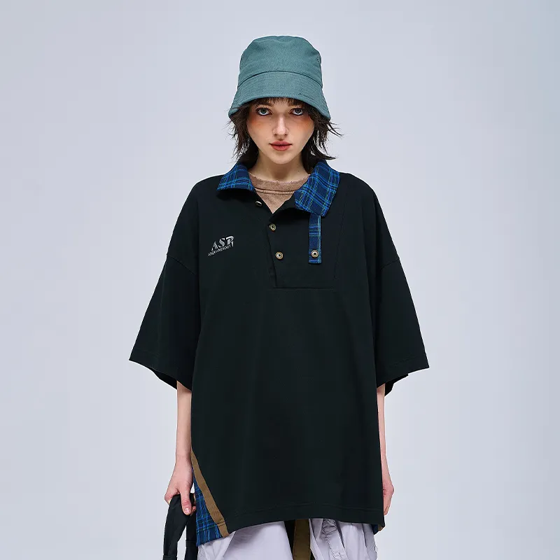 A SQUARE ROOT Polo Shirt Unisex Black-2
