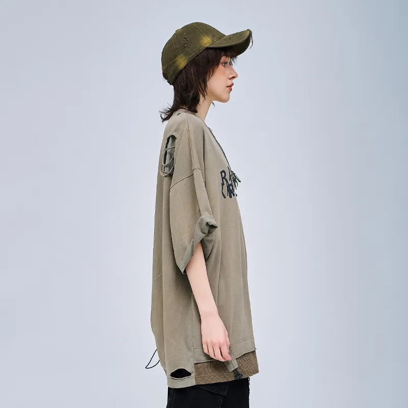 A SQUARE ROOT T Shirt Unisex Khaki-4