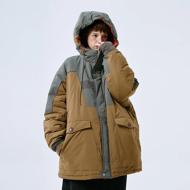 A SQUARE ROOT Puffer Jacket Unisex Earth Yellow-5