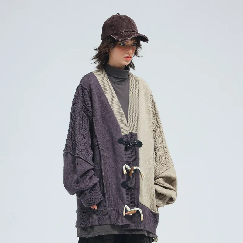A SQUARE ROOT Sweater Unisex Khaki-3