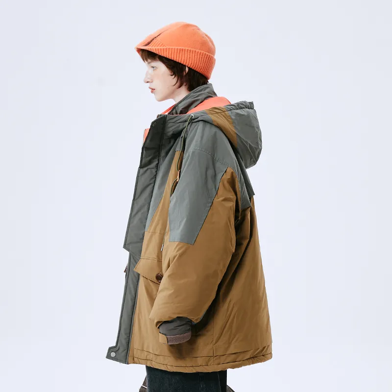 A SQUARE ROOT Puffer Jacket Unisex Earth Yellow-4