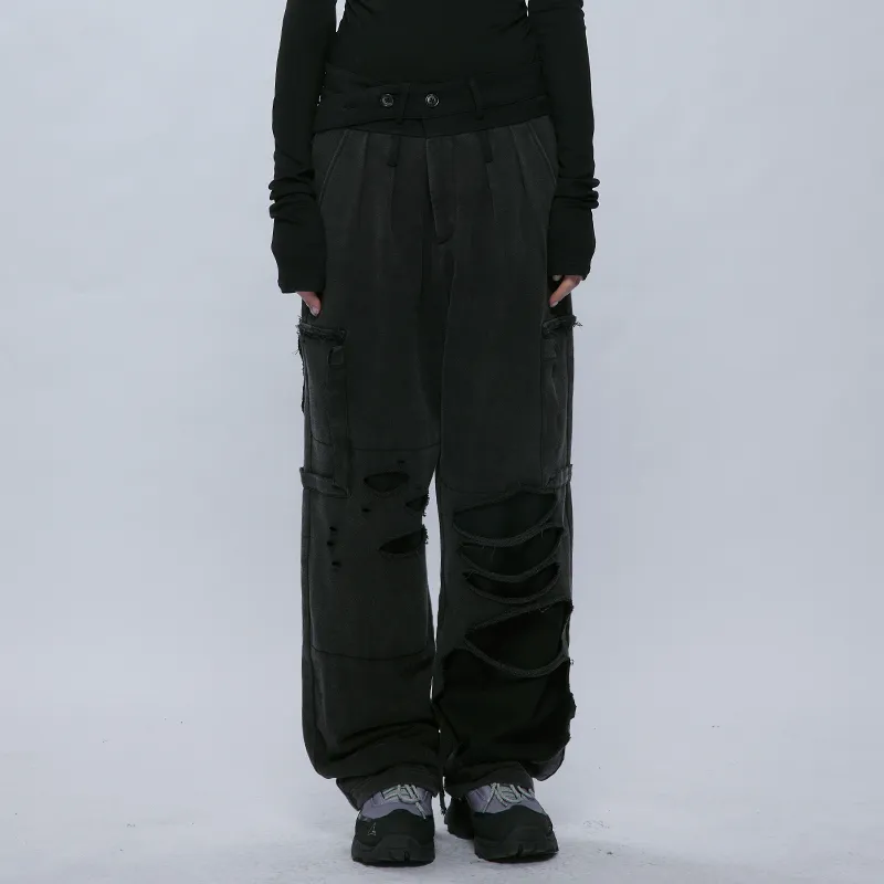 A SQUARE ROOT Casual Pants Unisex-2
