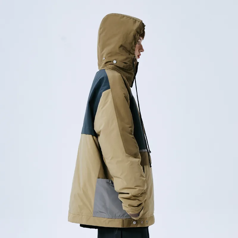A SQUARE ROOT Puffer Jacket Unisex Apricot-6