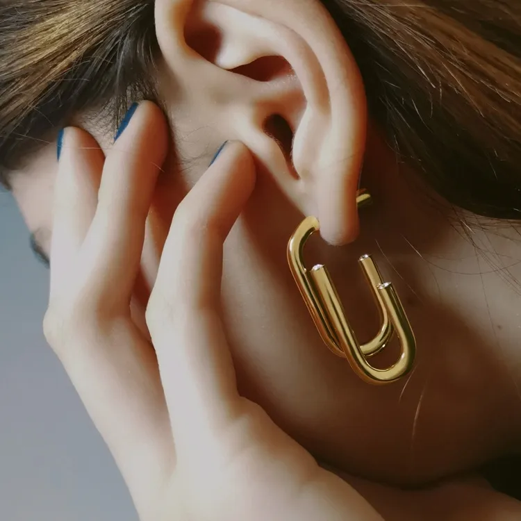 ALP JEWELRY 316L Stainless Steel Earrings Unisex-3