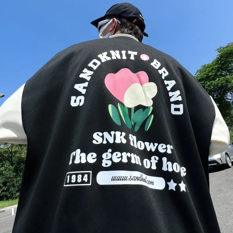 SandKnit Baseball Jacket Unisex-5