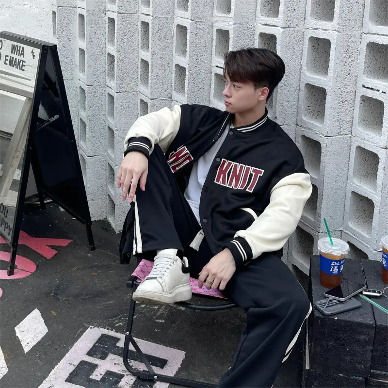 SandKnit Baseball Jacket Unisex-4