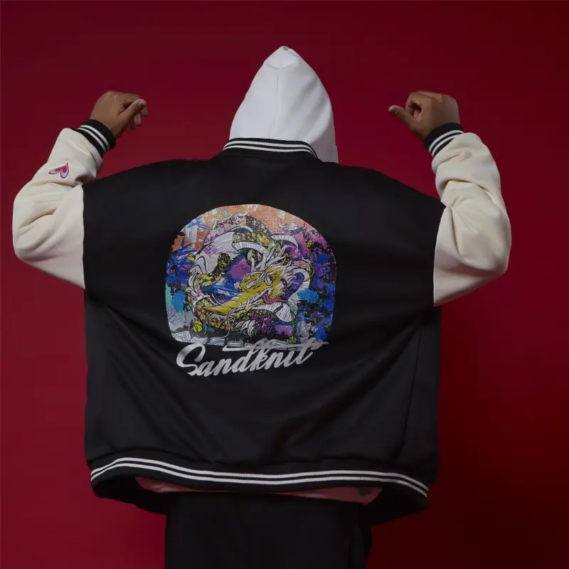 SandKnit Baseball Jacket Unisex-14