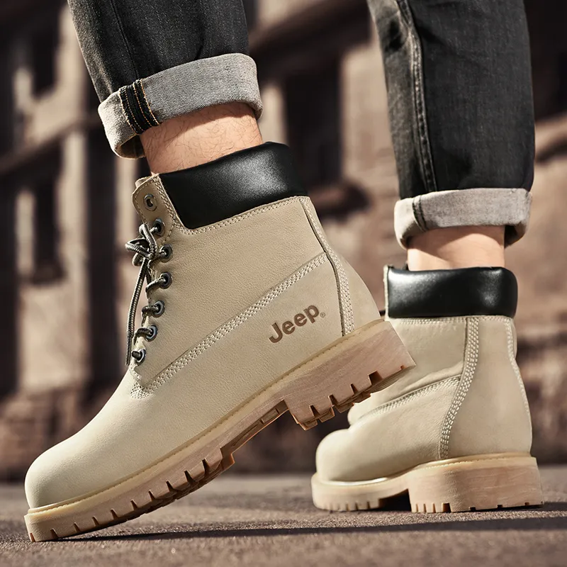 Jeep Outdoor British Style Short Martin Boot Unisex-20
