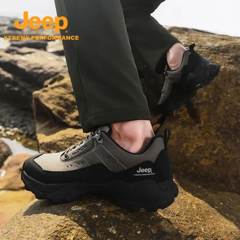 Jeep Slip-Resistant Low-Top Hiking Shoes Men's-6